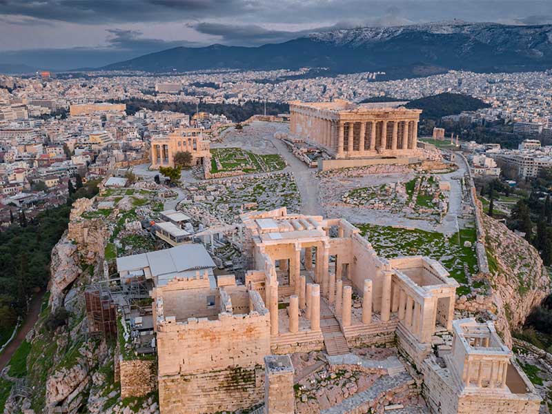Parthenon temple on Acropolis hill